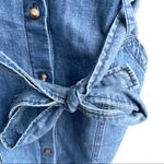 J Brand Womens Dress Carmela Blue Denim Button Front Released Hem Medium Photo 10