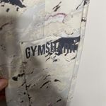 Gymshark Ori Leggings Print Gray Cream Marble 7/8 Length Cropped Sz Small Photo 1