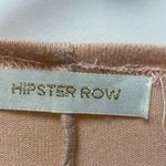 Hipster Row Large Cardigan women’s pale peach w black fring45 Orange Photo 4