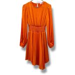 ALC Frank ALC Behati Asymmetrical Pleated Long Sleeve Mini Dress Sz 2 Kelly Clarkson Bold Photo 1