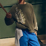 NWT Free People Movement All Star Buti Logo Pullover Ash Combo Size XL Photo 0