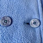 Blue L.L.Bean fleece pea coat with quilted lining and nautical details Size L Photo 1