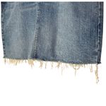 Old Navy Denim Short Skirt Button Front Frayed Hem Blue Womens Size 2 Distressed Photo 1