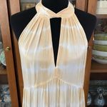 Saylor  Amaranth Striped Tie-Dye Tiered Maxi Dress Photo 4