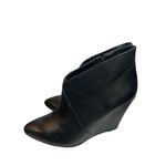 Seychelles  black wedge bootie size 6M 3.5” heel black leather Photo 2