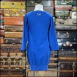 See By Chloe  Sweatshirt Dress Pockets Bottom Pleat Womens Size 2 Blue Bow Photo 1