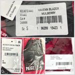 Paige NWT Havenn Tie Waist Satin Blazer Photo 6