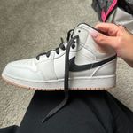 Nike Jordan Pink and white Air Jordan 1 Sneakers  Photo 1