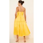 Hutch Yellow Bustier Tiered Midi Dress Size 6 NWT Photo 1