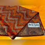 Diane Von Furstenberg Vintage Diane von Fürstenberg long Silk Scarf – Chevron Zigzag Print – 46x13 Photo 1