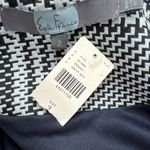 Anthropologie Eva Franco Houndstooth Floral Artsy Art to Wear Jacket Blue Size 2 Photo 7