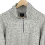 Nike Womens Heathered Quarter Zip Mock Neck Long Sleeve Jacket Gray Size Medium Photo 1