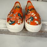 KEDS x RIFLE PAPER CO. Triple Decker Floral Slip On Platform Sneakers Orange Photo 3