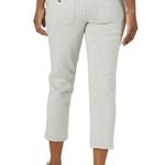 Lee High Rise Straight Leg Cropped Knit Pants Jeggings New Light Grey Women 22M Photo 7