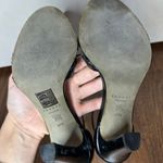 Theory Adella Black Patent Leather Italian 4" Peep Toe Heels Women's 37.5 / 7.5 Photo 7