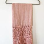 Eyeful Dusty‎ Rose Pink Lace Trim Scarf Wrap Wedding Bridesmaid Holiday Photo 0