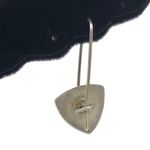 VTG Lewis & Heubner Sterling Silver Triangle Drop Kinetic Earrings Photo 4