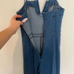 Pink Lily  Classic Blue Denim jumpsuits wide leg Photo 7