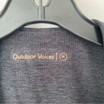 Outdoor Voices Dark Gray Cutout Back Crop Top size medium Photo 5