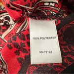 Melissa Paige Boho Peasant Tunic Top Red Paisley Print Long Sleeve Size M Photo 14