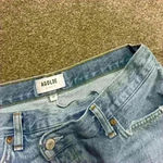 AGOLDE Quinn High Waisted Distressed Denim Mini Skirt size 29 Photo 6