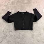 Babaton Aritzia Canberra Merino Wool Ribbed Cropped Button Cardigan Sweater 2XS Photo 9