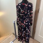 Tommy Hilfiger Long Sleeve Pink Navy Floral Business Dress Long Length Casual 8 Photo 7