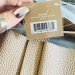 Faux Pebbled Leather Tan Bag Photo 5