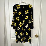 Tommy Hilfiger NWT Floral  BLACK SILKY KNIT DRESS Photo 7