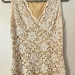 Karen Kane Cream lace v-neck tank  Photo 0