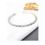 Boutique Boho Engraved 925 Sterling‎ Silver Cuff Bracelet, 58cm Adjustable Photo 5