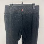 Zoe & Liv Space Dye Charcoal High Rise Cropped Leggings Size 16 Photo 5