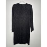 Y2K Patra Black Glitter Long Evening Jacket Dress Topper USA made Medium Photo 4