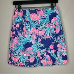 Lilly Pulitzer Izzy Skirt in Corsica Blue Toucan Party Size 2 NWT Photo 5