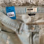 Garage NWT Light Wash High Waisted Distressed Garge Shorts w/ Raw Hem Photo 2