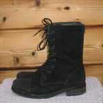 All Saints Black Military Combat Boots Photo 1