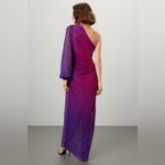 ROCOCO SAND Paige One Shoulder Ombre Dress in Size Small Purple Photo 2