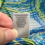 Christopher & Banks Christopher‎ & Banks Abstract Floral Crinkle Button Up Artsy Retro Blouse Size Photo 8