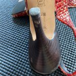 #122 DONALD J PLINER the basket weave sling back pump Red Size 7.5 Photo 8