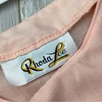 Cottagecore Embroidered Top rose bib womens Pink small vintage peasant romantic Photo 1