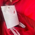 Mac Duggal NWT  Red Ombre Tulle V-Neck Sleeveless Beaded Gown 4 Photo 2