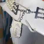 NWT Vintage 3 Strand Swarovski Crystals & Fresh Water Pearl Necklace White Photo 6