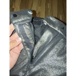 Joie  Coated Metallic Gold Wide Leg Dress Pants Size 6 Trousers‎ Metallic Photo 5