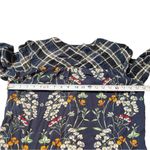 Westport Button Down Long Sleeve Shirt Women’s Small Blue White Flower Patchwork Photo 7