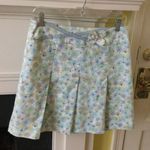 Kenzie Pleated Floral Skirt w/ Ribbon Side Tie Photo 9