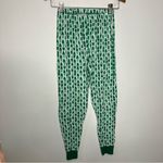 Carters Christmas tree pajama set long sleeve pants women’s size XS green‎ white Green Photo 3