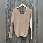Love Tree  Color Block Cozy V-Neck Criss Cross Sweater Photo 2