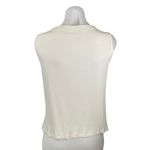 Abercrombie & Fitch Women's White Sleeveless Button Down Crop Tank Top Size L Photo 2