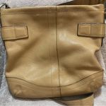 Coach Tan Pebble Leather Buckle Shoulder Bag Photo 7