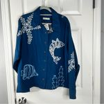 We The Free Sz M  NWT $198 MSRP Linen Blend Button Up Photo 2